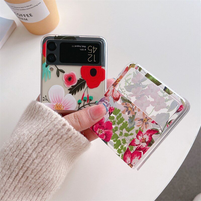 Flower Painting Case For Samsung Galaxy Z Flip 4