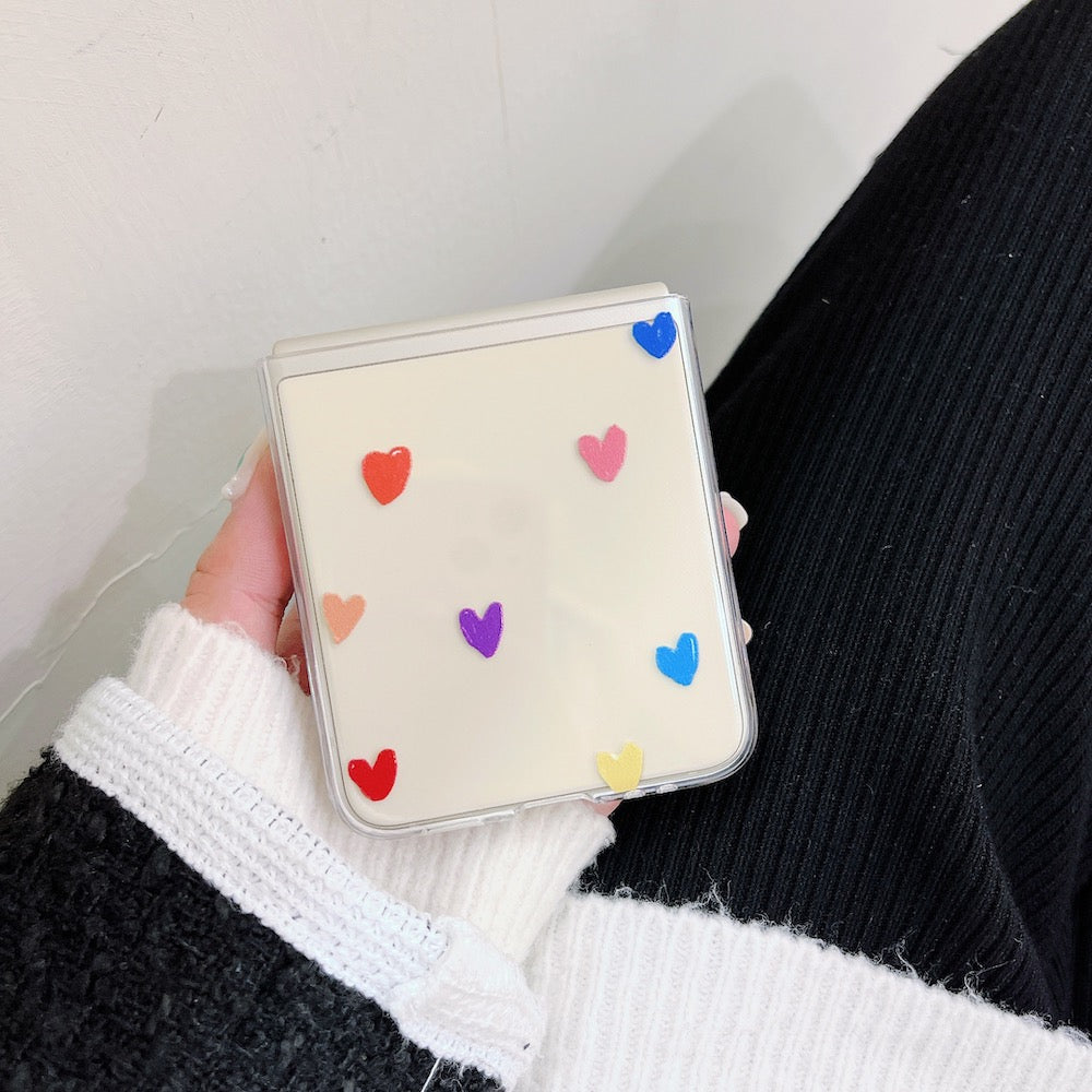 Cute Love Heart Case for Samsung Galaxy Z Flip 4