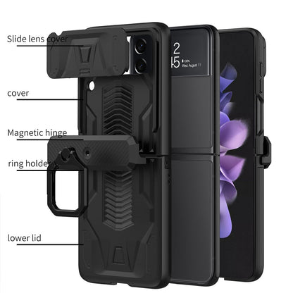 Magnetic Armor Case with Camera Protection For Samsung Galaxy Z Flip 4