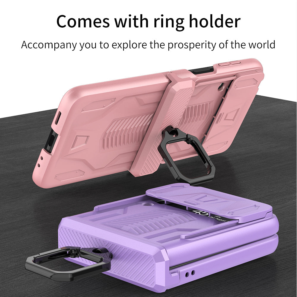 Magnetic Armor Case with Camera Protection For Samsung Galaxy Z Flip 4