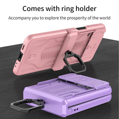 Magnetic Armor Case with Camera Protection For Samsung Galaxy Z Flip 4