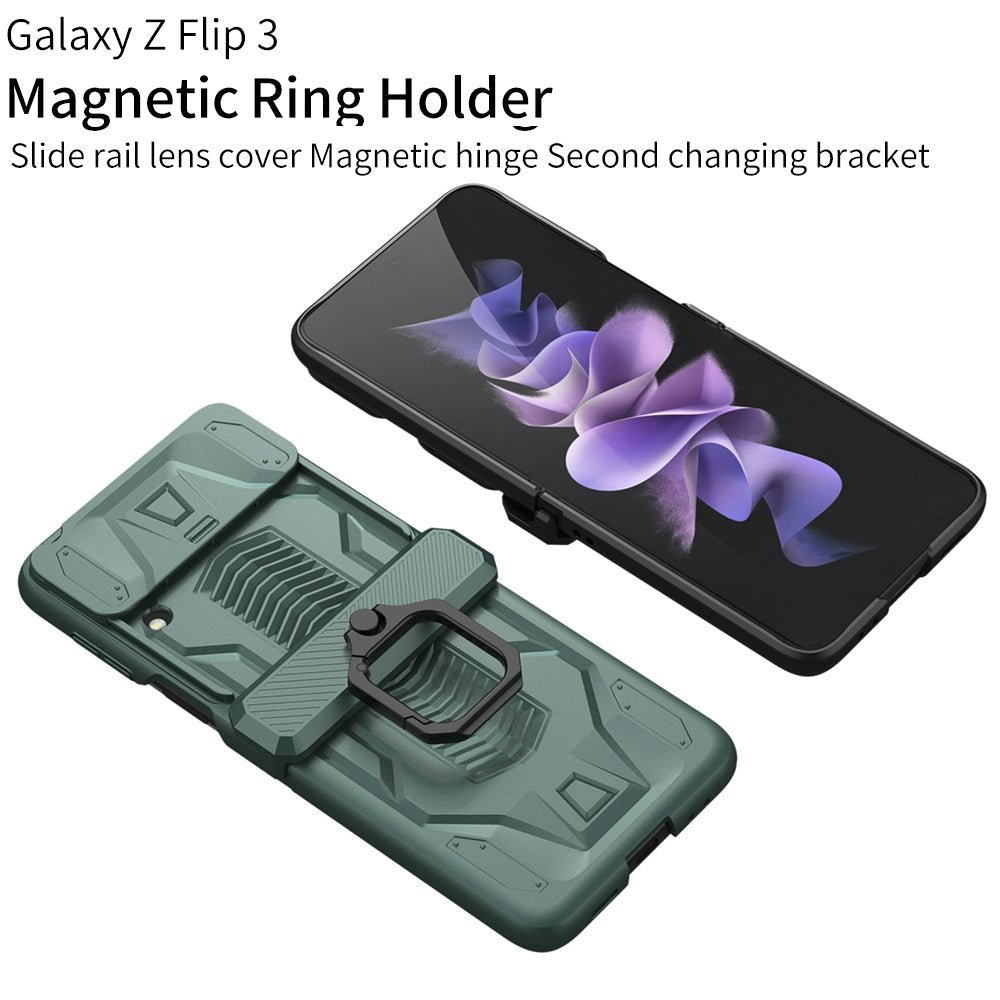 Magnetic Armor Case with Camera Protection For Samsung Galaxy Z Flip 4