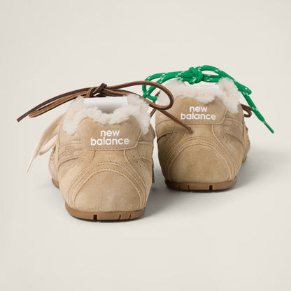 530 SL Runner – Bleached Leather & Shearling Edition (Écru)