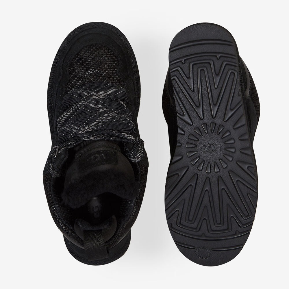 Suede Shearling Low Baskets - Black Edition