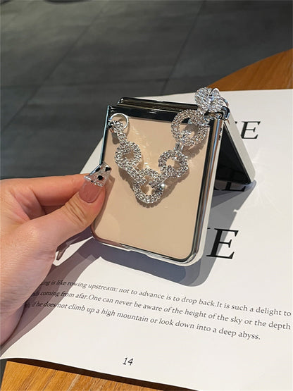 Luxury Case With Rhinestone Bracelet for Samsung Galaxy Z Flip 4
