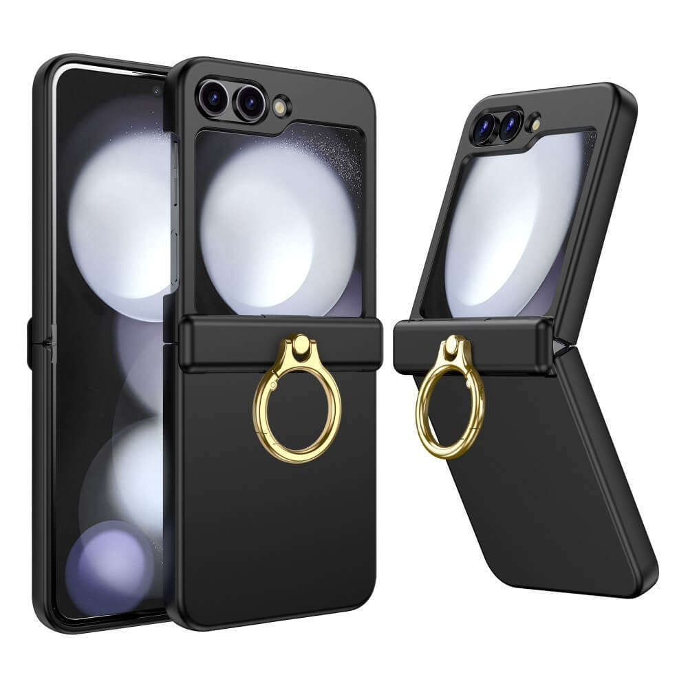 Shockproof Matte Case with Ring Holder For Samsung Galaxy Z Flip 5