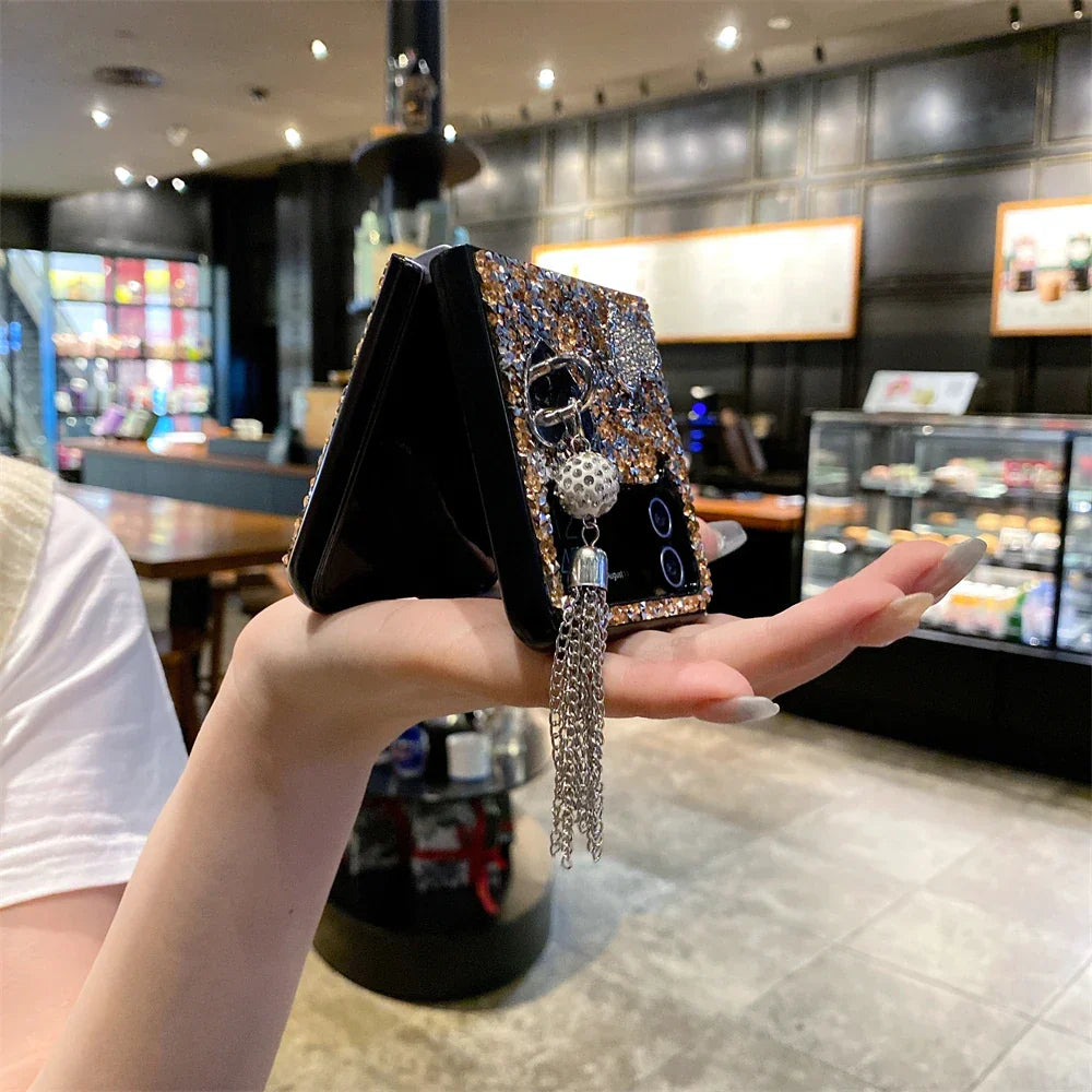 Luxury Heart Diamond Case for Samsung Galaxy Z Flip 3/4/5