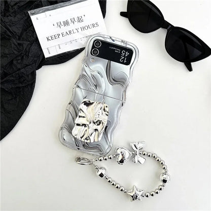 Metallic Water Ripple Phone Case for Samsung Galaxy Z Flip Series