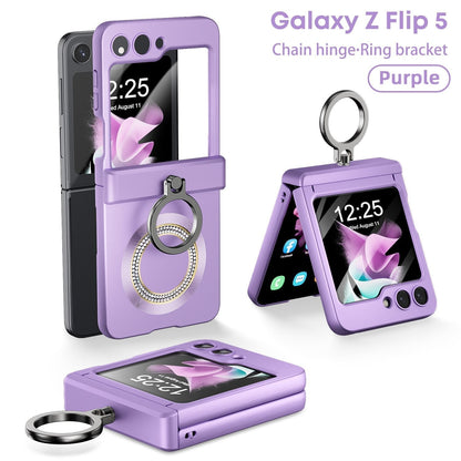 Magnetic Wireless Charging Case with Bracket For Samsung Galaxy Z Flip 5