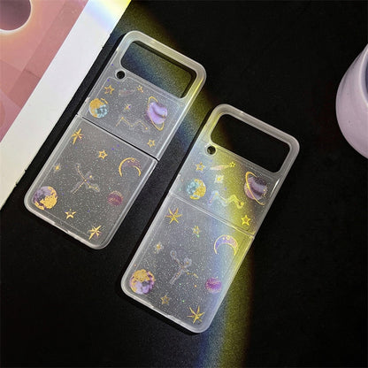 Cute 3D Stars Case For Samsung Galaxy Z Flip 4