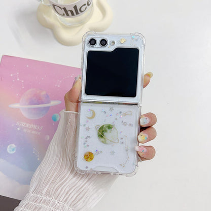 Cute Clear Star Case For Samsung Galaxy Z Flip 5