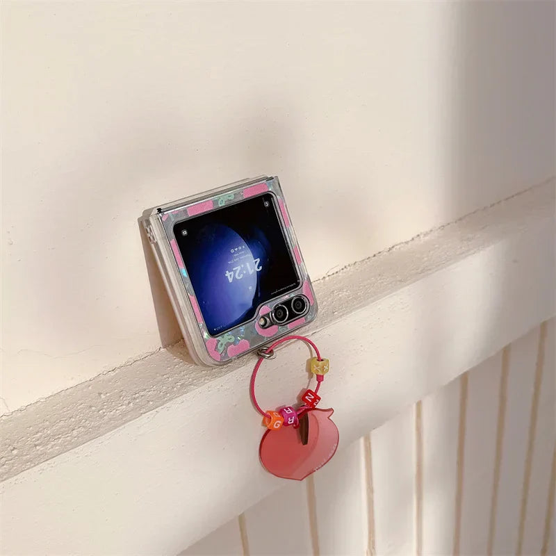 Cute Love Heart Shell Case for Samsung Galaxy Z Flip 3/4/5