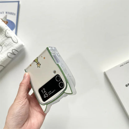 Cartoon Christmas Rabbit Hard Case for Samsung Galaxy Z Flip Series