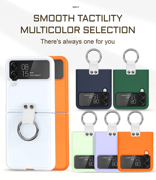 Luxury Ring Holder Case With Lanyard For Samsung Galaxy Z Flip 4