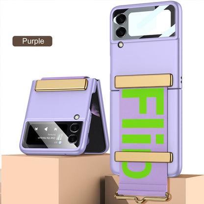 Wristband Bracket Case For Samsung Galaxy Z Flip 4