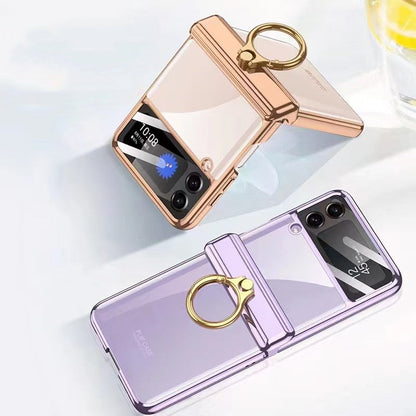 Plating transparent Case for Samsung Galaxy Z Flip 4