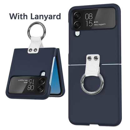 Luxury Ring Holder Case With Lanyard For Samsung Galaxy Z Flip 4