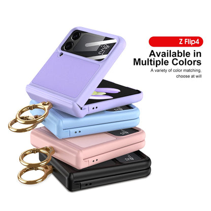 Leather Magnetic Case with Bracket For Samsung Galaxy Z Flip 4