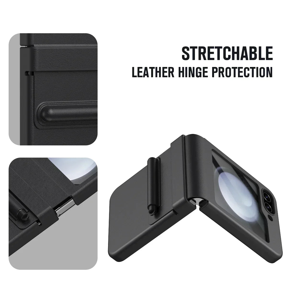 Leather Case With Touch Pen Case for Galaxy Z Flip 5