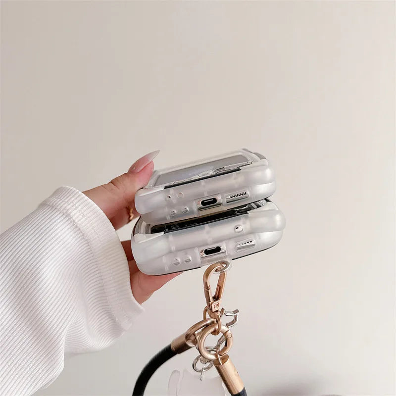 Cute Halloween Cat Ghost Case for Samsung Galaxy Z Flip 3/4/5/6