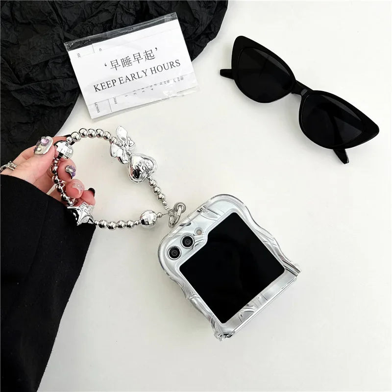 Metallic Water Ripple Phone Case for Samsung Galaxy Z Flip Series