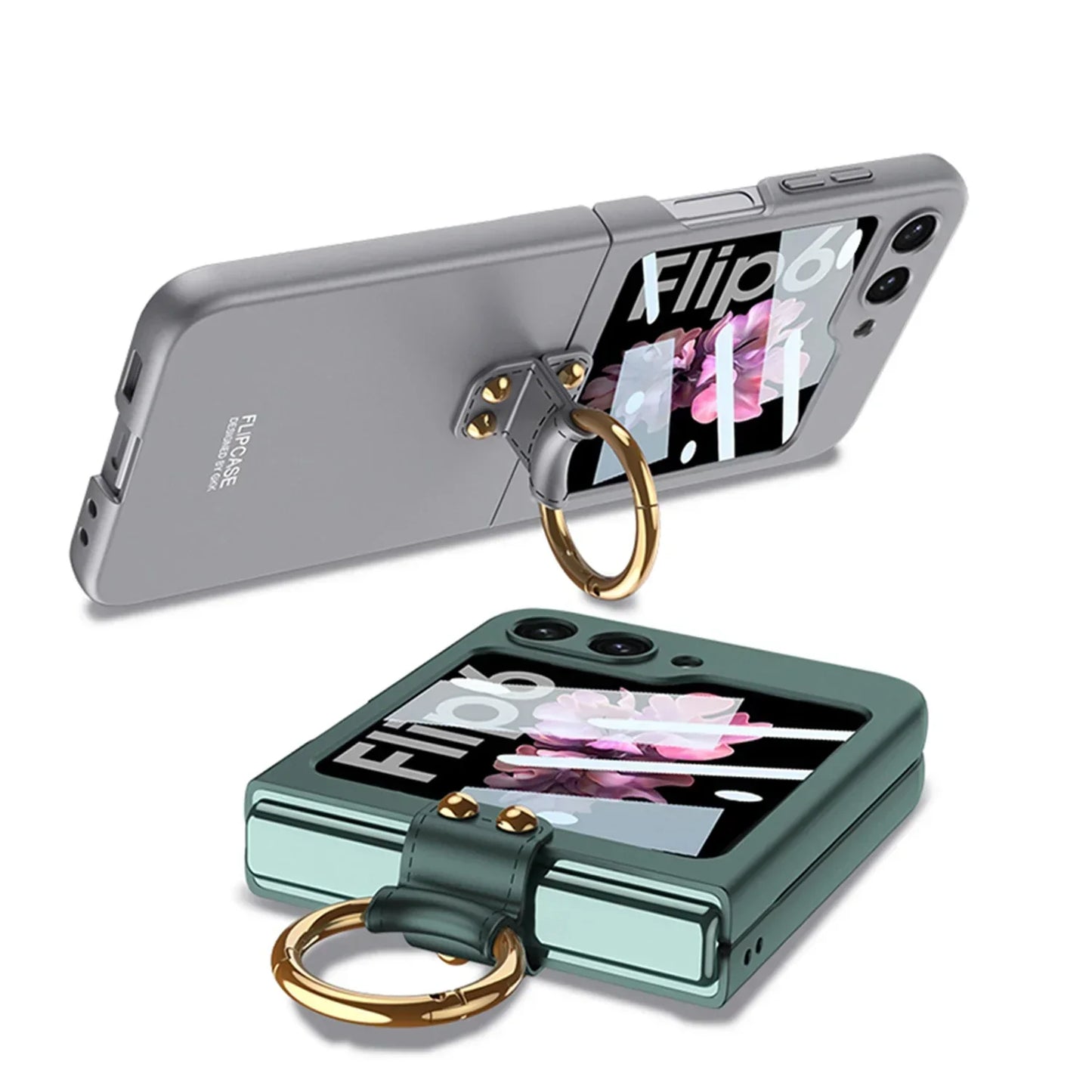 Ultra Thin Case with Ring Holder for Samsung Galaxy Z Flip 6
