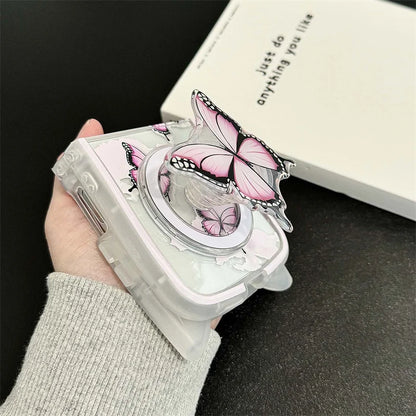 Cute Butterfly Magnetic Case for Galaxy Z Flip