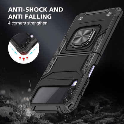 Shockproof Armor Case Stand for Samsung Galaxy Z Flip 4