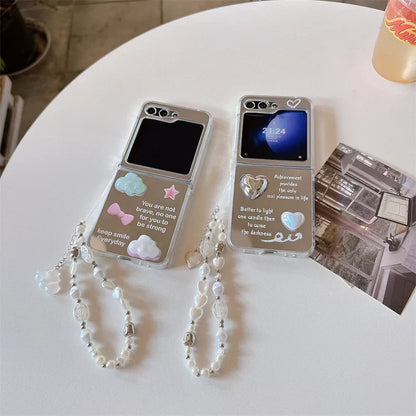 3D Cloud Love Heart Case for Samsung Galaxy Z Flip 3/4/5
