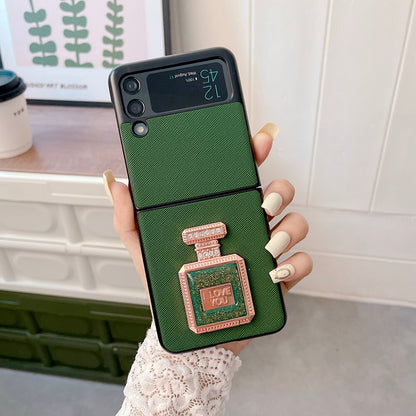 Luxury Case With Perfume Bottle Bracket for Samsung Galaxy Z Flip 4