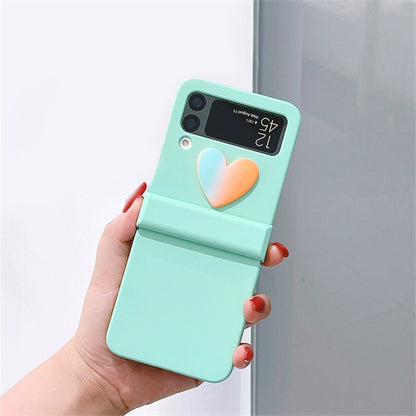 Cute 3D Gradient Heart Case for Samsung Galaxy Z Flip 4