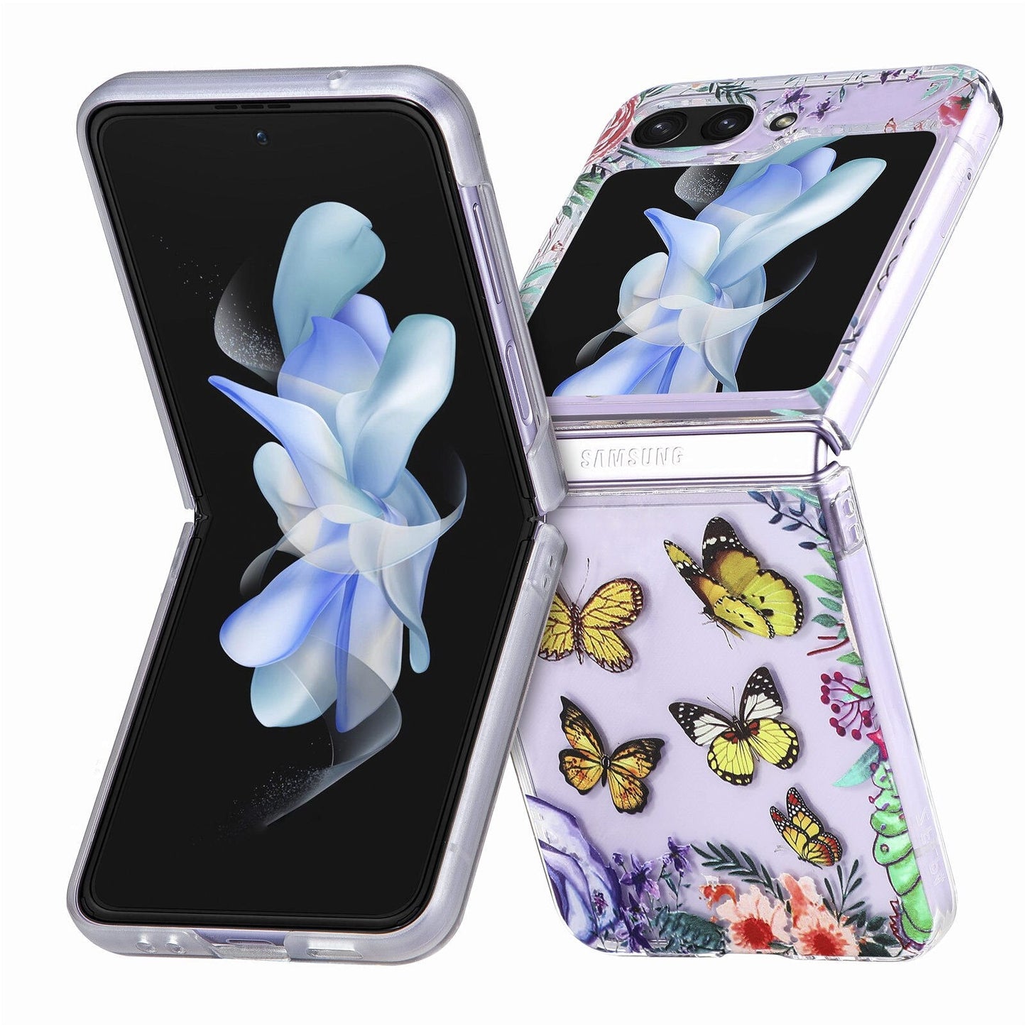 Anti-drop Painted Butterfly Cover for Samsung Galaxy Z Flip 5