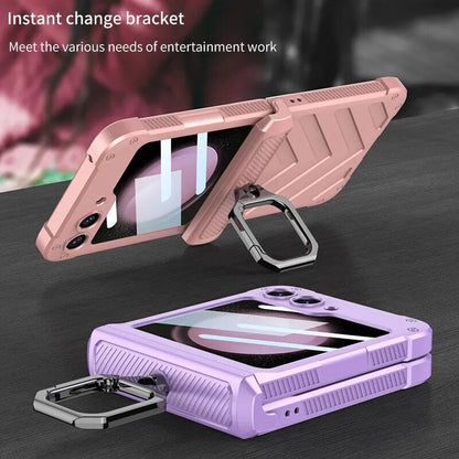 Magnetic Shockproof Case with Ring Holder For Galaxy Z Flip 5