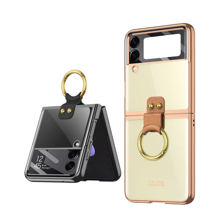 Transparent Case with Ring Holder for Samsung Galaxy Z Flip 4