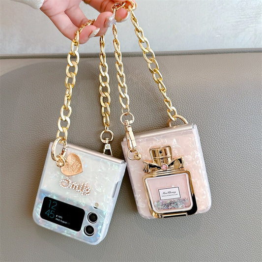 Perfume Bottle Case for Samsung Galaxy Z Flip 3 & 4