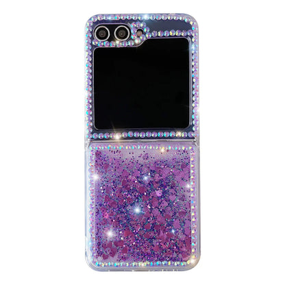 Cute Pearl Diamond Glitter Case for Samsung Galaxy Z Flip 3/4/5
