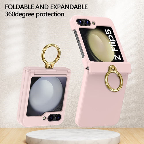 Shockproof Matte Case with Ring Holder For Samsung Galaxy Z Flip 5