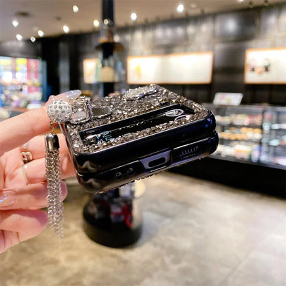 Luxury Heart Diamond Case for Samsung Galaxy Z Flip 3/4/5