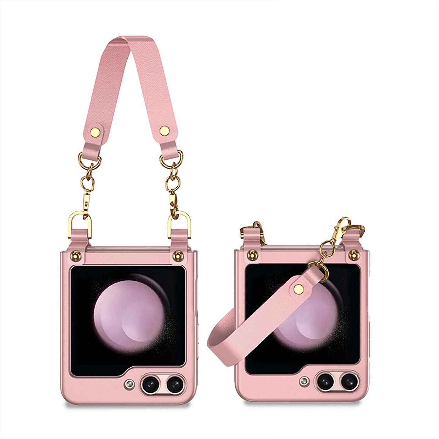 Electroplating Wrist Strap Case for Samsung Galaxy Z Flip 5