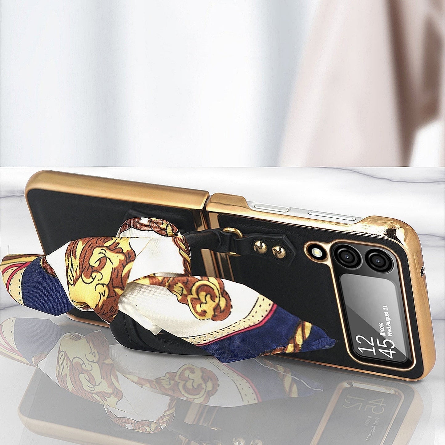 Luxury Leather Case For Samsung Galaxy Z Flip 4