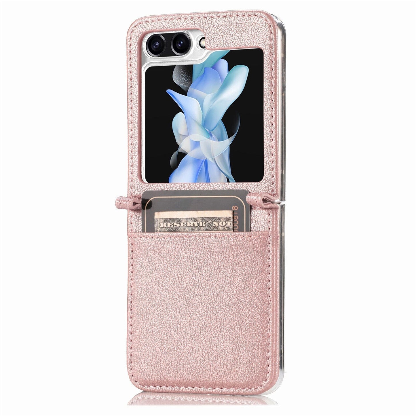 Leather Case with Card Holder For Samsung Galaxy Z Flip 5