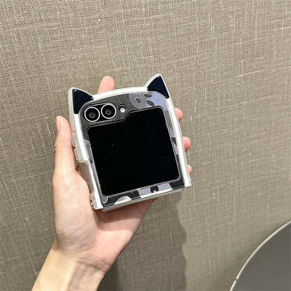 Halloween Ghost Mirror Phone Case for Samsung Z Flip Series