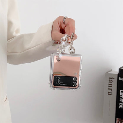 Luxury Rhinestone Mirror Case for Samsung Galaxy Z Flip 3 & 4