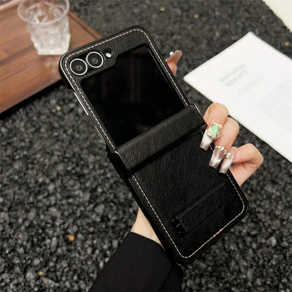 Vintage Leather Stand Case for Galaxy Z Flip Series