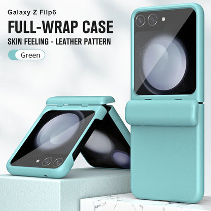 Hinge Protection Leather Case For Samsung Galaxy Z Flip 6