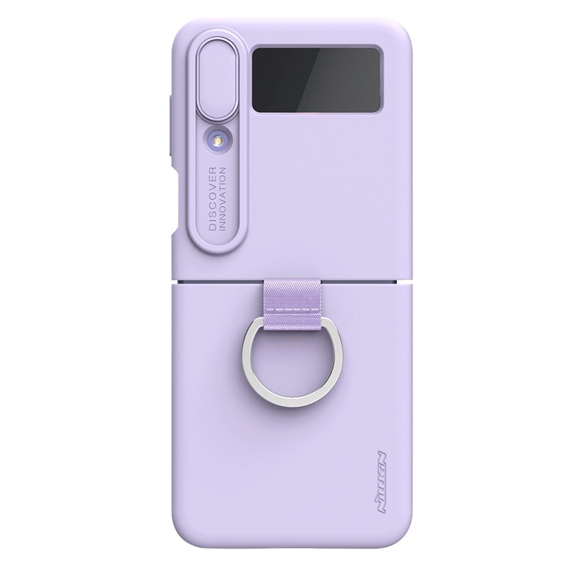 Silky Liquid Silicone Case For Galaxy Z Flip 4 Slide Camera Protection