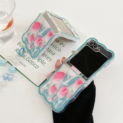 Cute Tulip Flower Case for Samsung Galaxy Z Flip 3/4/5