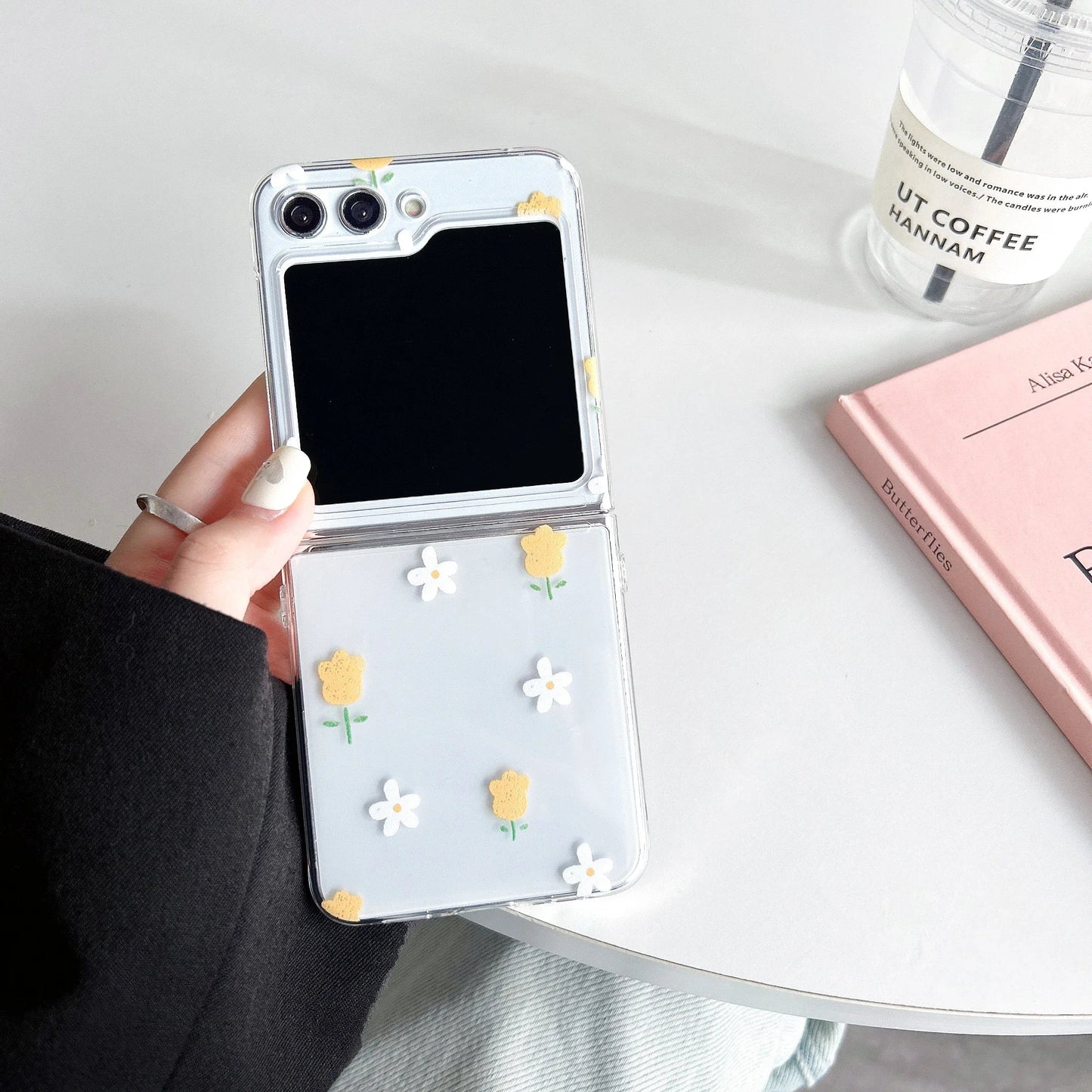 Cartoon Floral Moon Star Case for Samsung Galaxy Z Flip 3/4/5