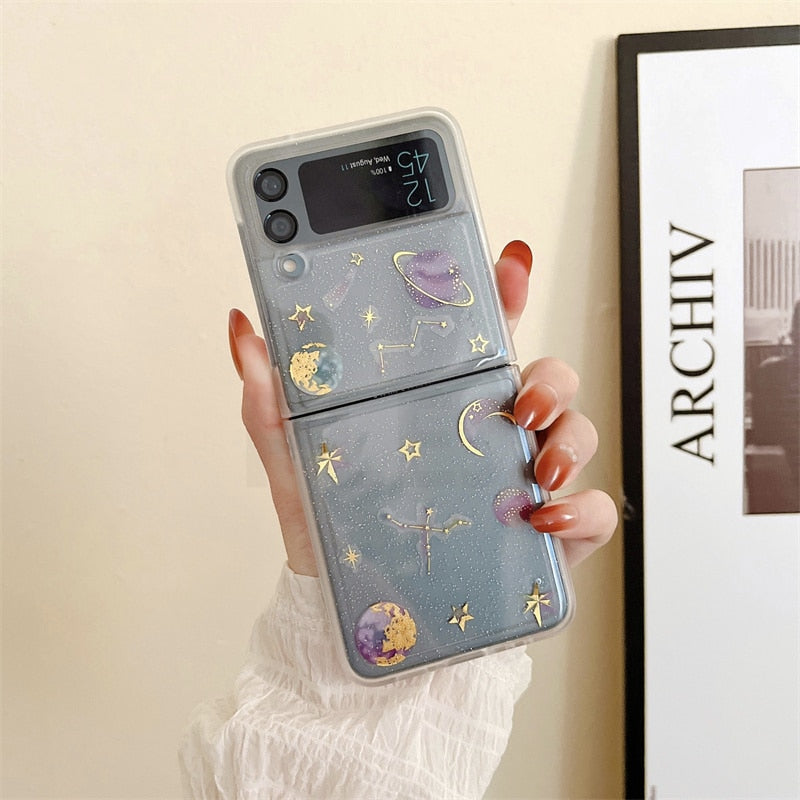 Cute 3D Stars Case For Samsung Galaxy Z Flip 4