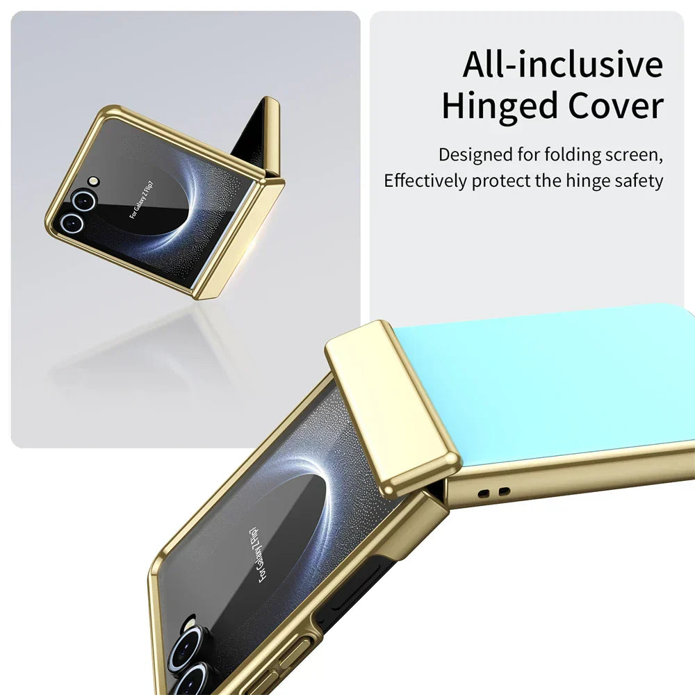 Metal Frame Case with Full Hinge Cover